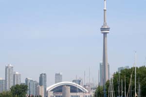 Взгляд с башни CN Tower