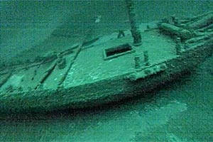 Старинный корабль на дне озера Онтарио